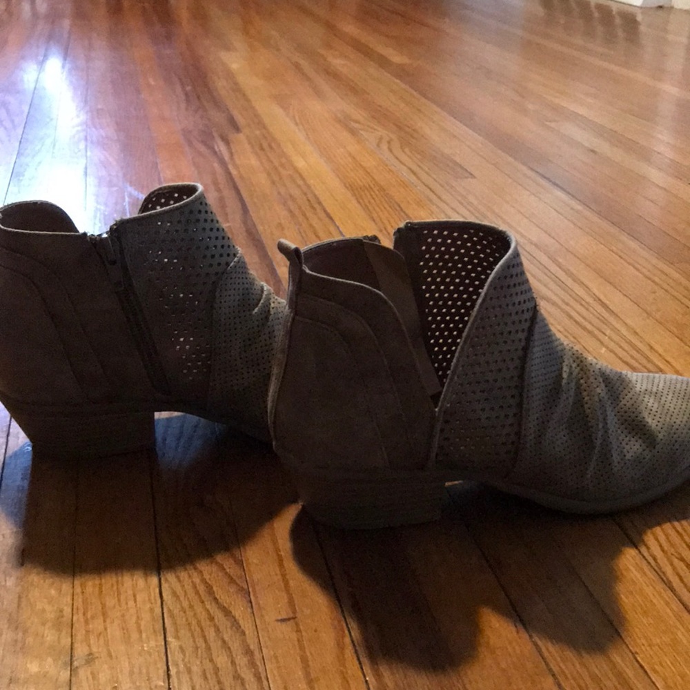 Tan booties